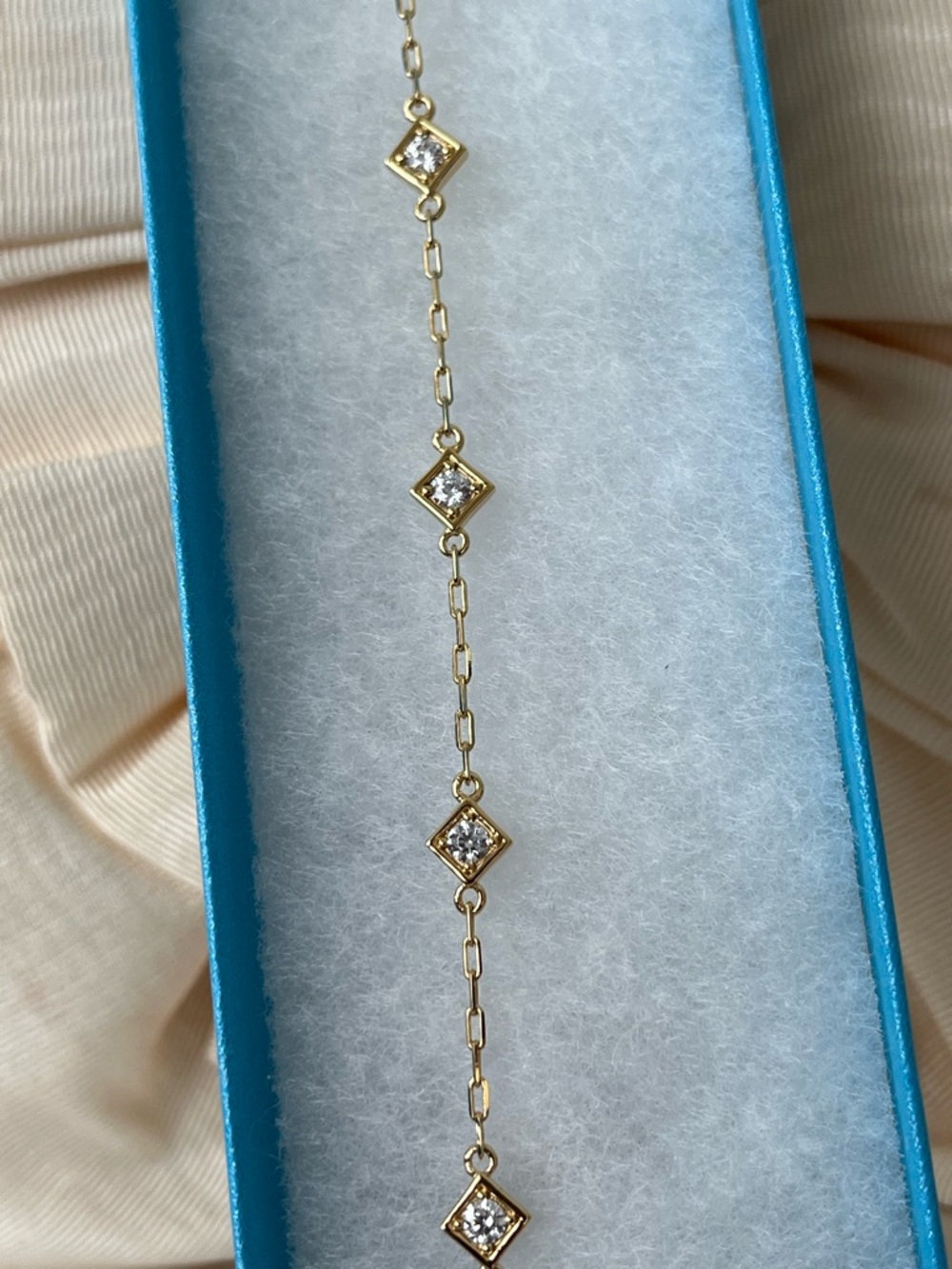 Swarovski TSC Gold Ankle Bracelet Crystals NWT $89 Retail FINAL PRICE - Picture 6 of 11